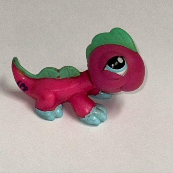 Littlest Pet Shop LPS Pink IGUANA #1575 Hasbro - Picture 6 of 9